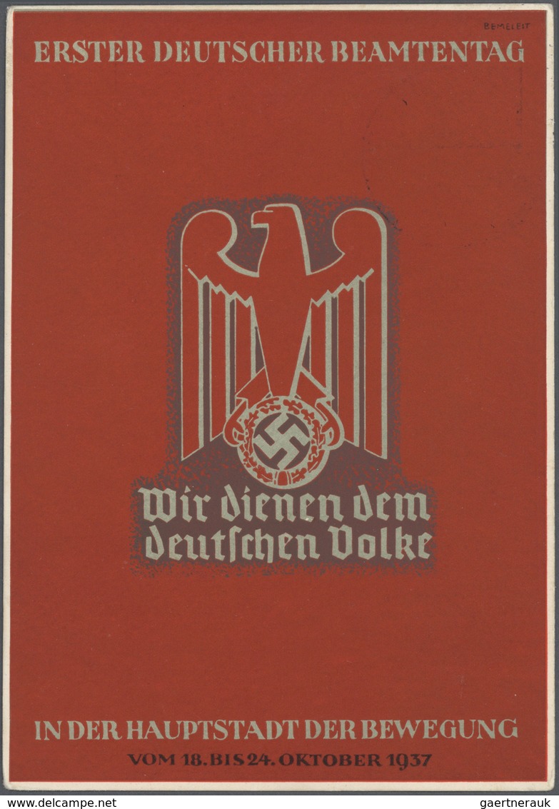 Deutsches Reich - Privatganzsachen: 1933/1942, Deutsches Reich - Privatganzsachen, sehr umfangreiche