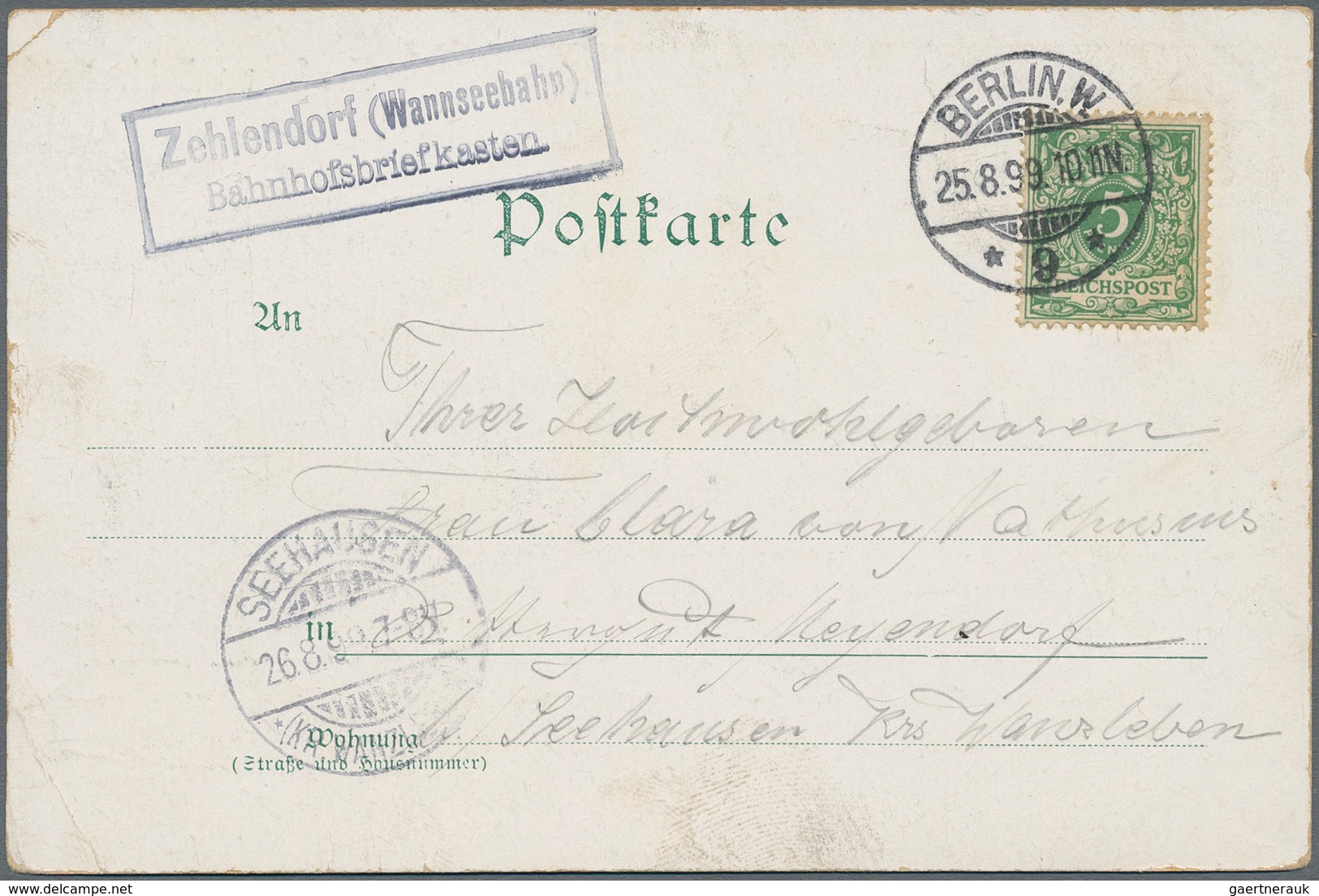 Deutsches Reich - Stempel: 1872/1940, AUS DEM BRIEFKASTEN, Konvolut Mit Ca.30 Briefen, Karten Und Ga - Frankeermachines (EMA)