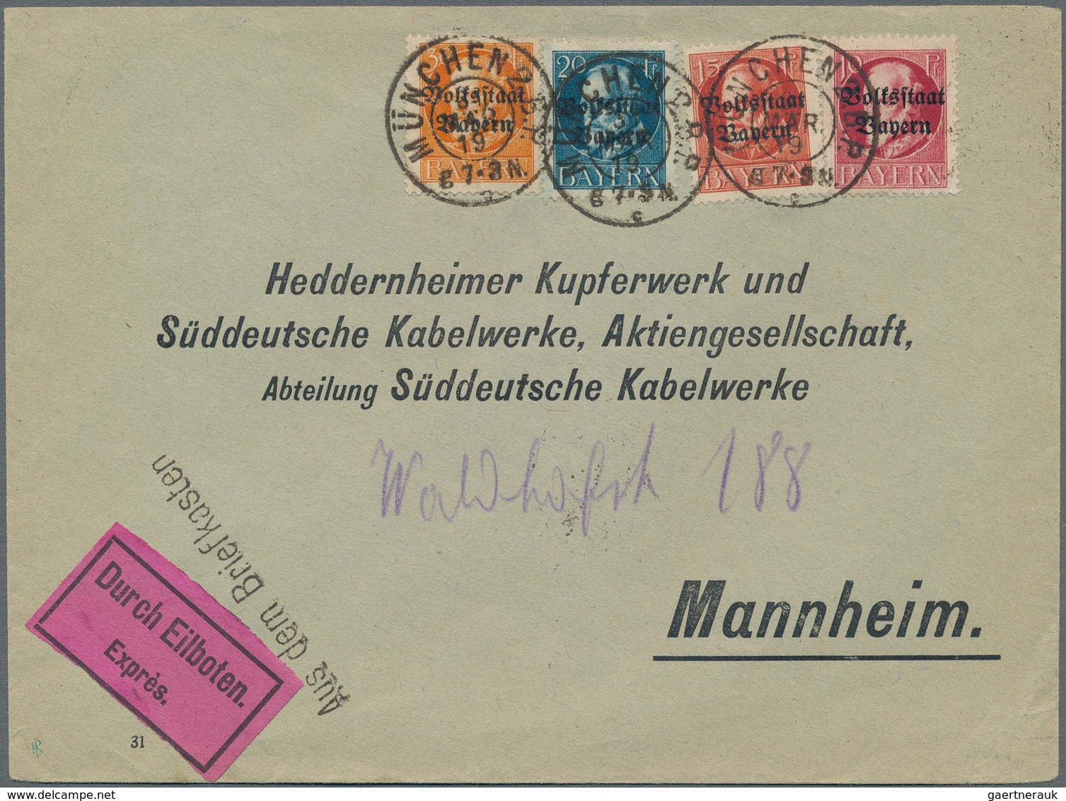 Deutsches Reich - Stempel: 1872/1940, AUS DEM BRIEFKASTEN, Konvolut mit ca.30 Briefen, Karten und Ga