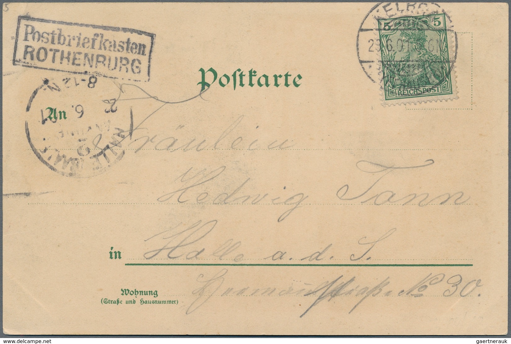 Deutsches Reich - Stempel: 1872/1940, AUS DEM BRIEFKASTEN, Konvolut mit ca.30 Briefen, Karten und Ga