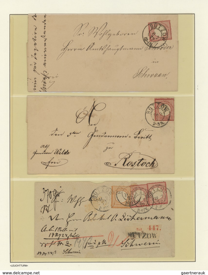 Deutsches Reich - Stempel: 1872/75, Schöne Spezialsammlung ÜBERGANGSSTEMPEL, KLAUCKESTEMPEL, BAHNPOS - Máquinas Franqueo (EMA)