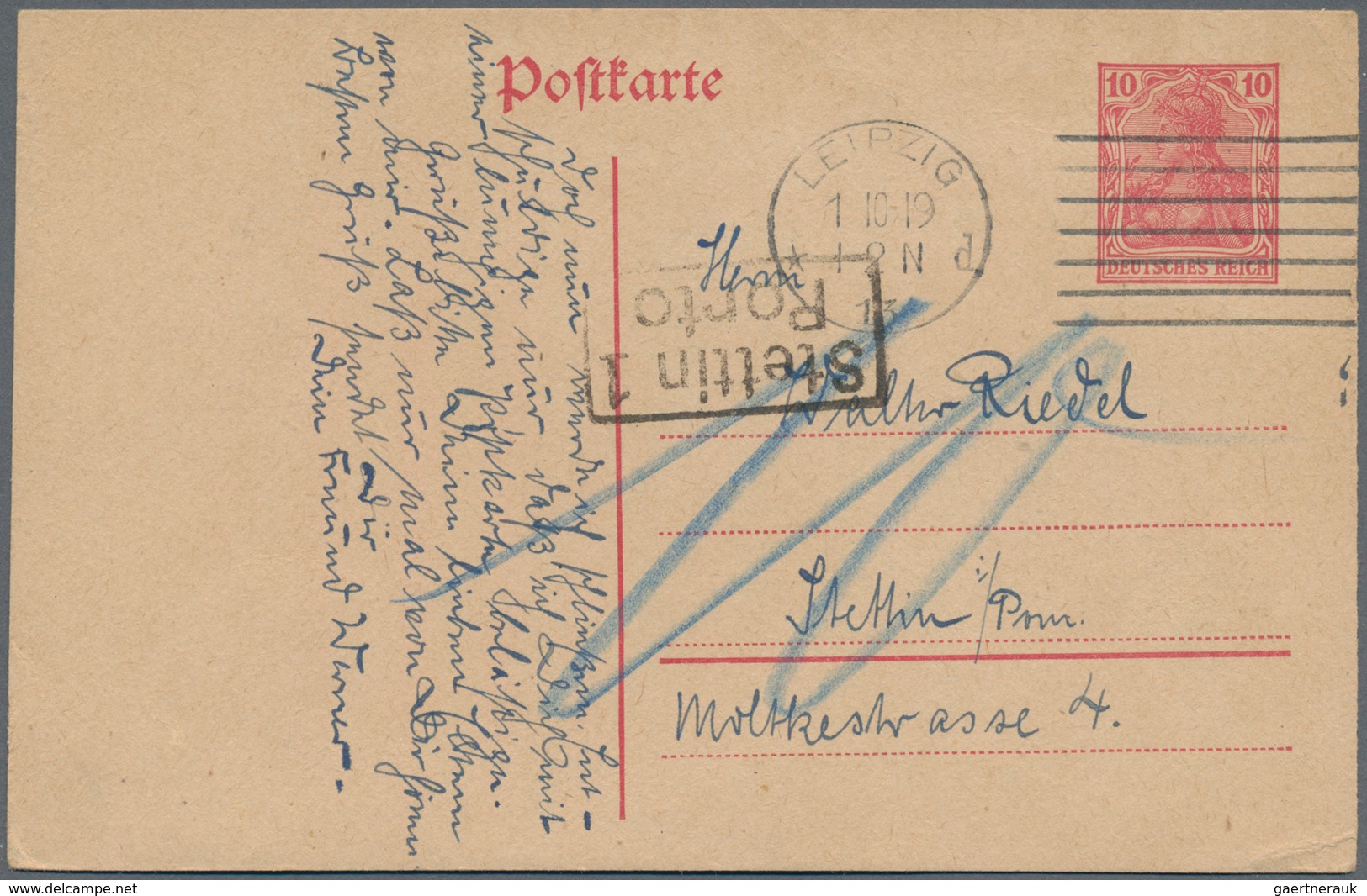 Deutsches Reich - Stempel: 1890/1944 Ca., NACHPORTO, Gehaltvolle Sammlung Mit Ca.150 Nachporto-Beleg - Máquinas Franqueo (EMA)