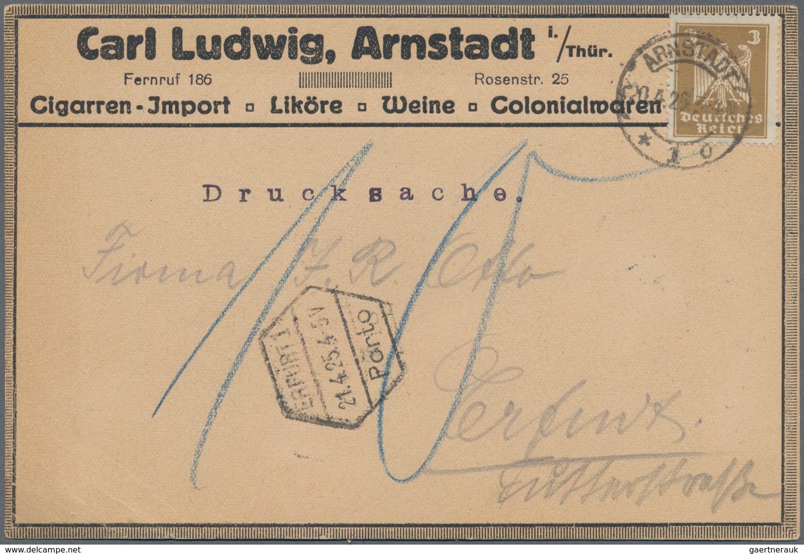 Deutsches Reich - Stempel: 1890/1944 ca., NACHPORTO, gehaltvolle Sammlung mit ca.150 Nachporto-Beleg