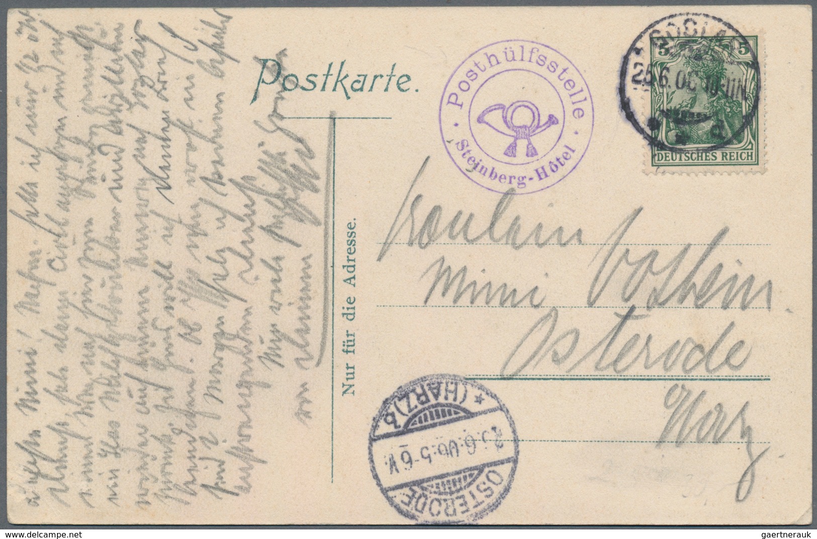 Deutsches Reich - Stempel: 1898/1935 Ca., POSTHILFSTELLEN, Reichhaltige Sammlung Mit Ca.140 Belegen, - Maschinenstempel (EMA)