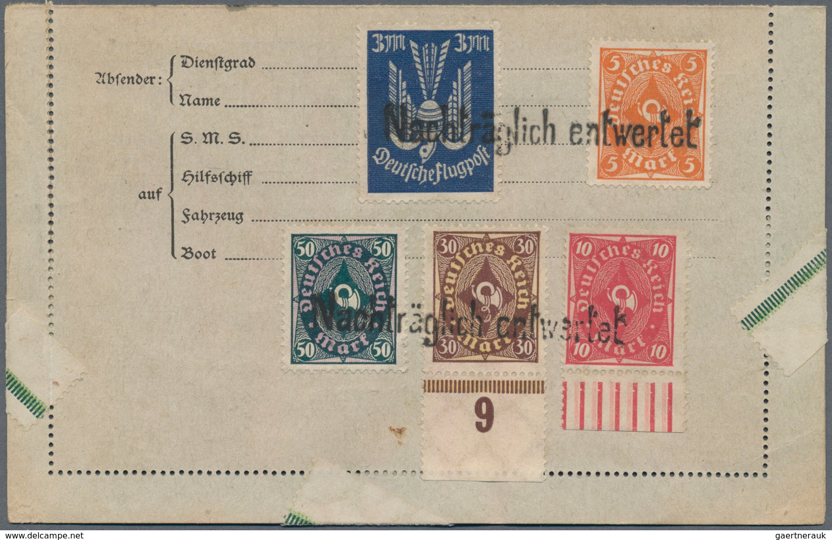 Deutsches Reich - Stempel: 1905/1944 Ca., NACHTRÄGLICH ENTWERTET, Sammlung Mit Ca.60 Briefen, Karten - Máquinas Franqueo (EMA)