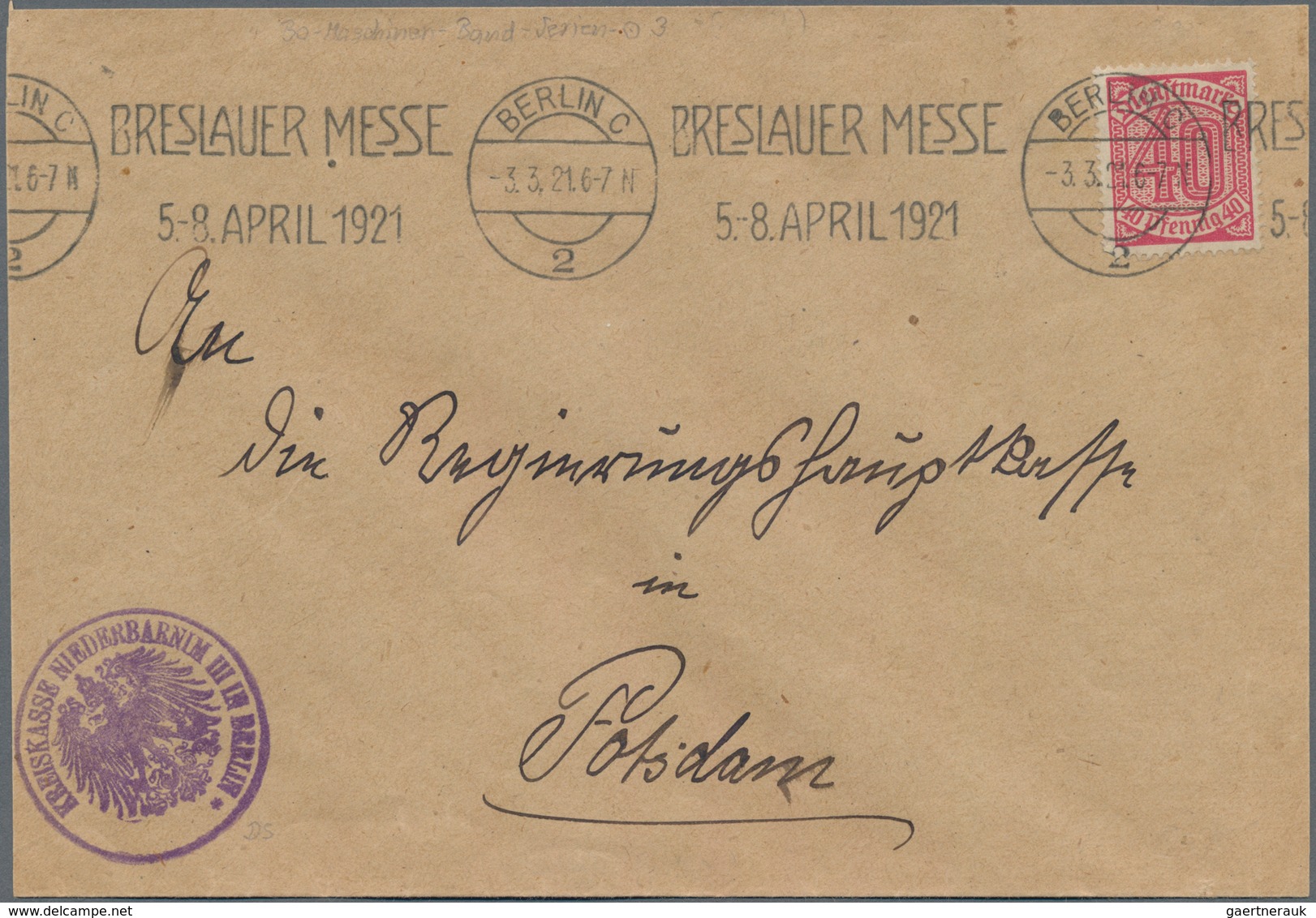 Deutsches Reich - Stempel: 1921/1945, SERIEN-STEMPEL, Sammlung Der Maschinen-Serienstempeln Auf Ca.3 - Frankeermachines (EMA)