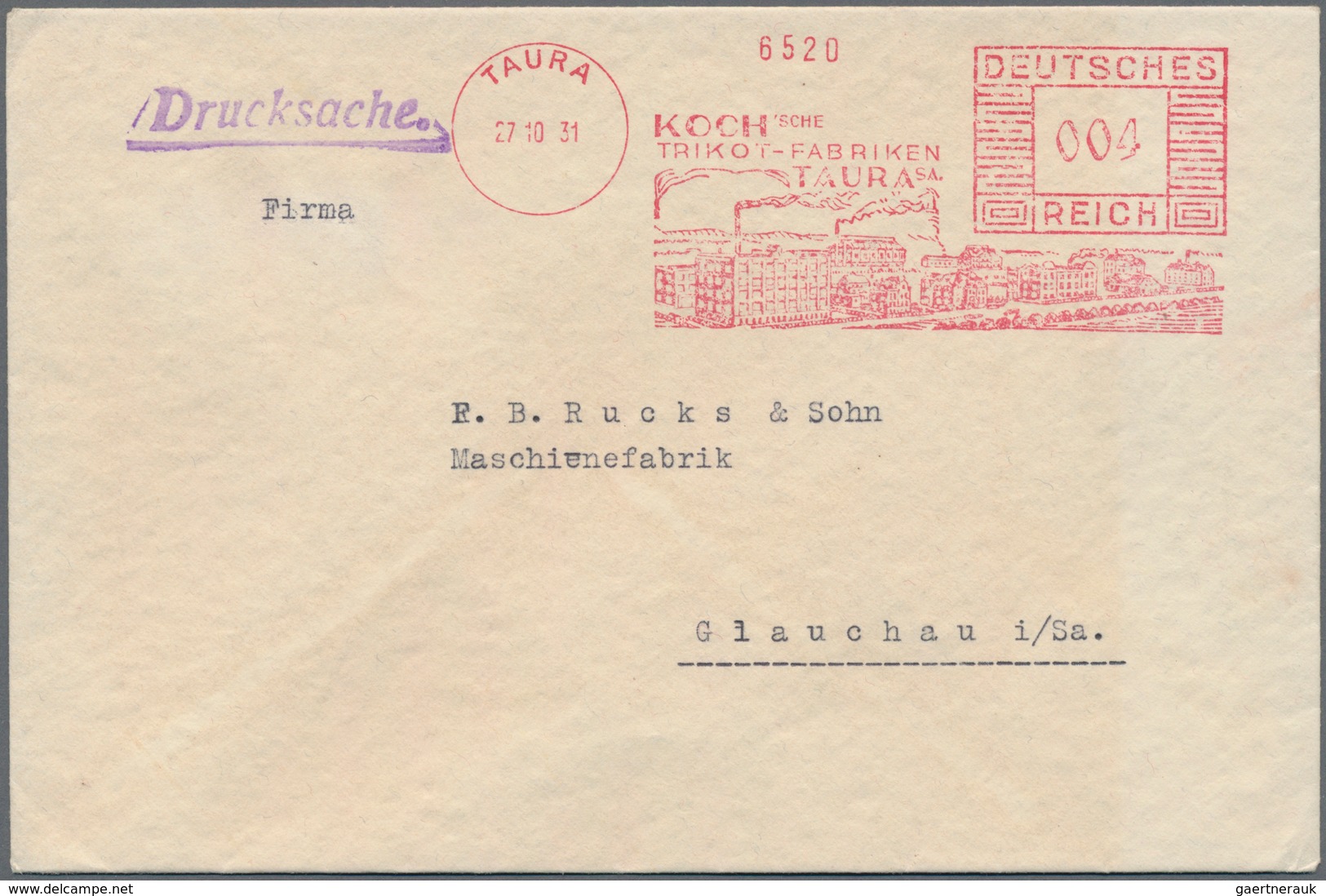 Deutsches Reich - Stempel: 1924/1945 Ca., ABSENDERFREISTEMPEL, Interessante Partie Mit Ca.80 Belegen - Maschinenstempel (EMA)