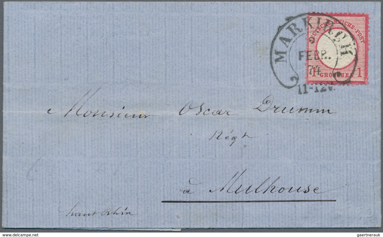 Deutsches Reich - Hufeisenstempel: 1866/1876, 23 Briefe Und Postkarten Mit Teils Sehr Sauberen Absch - Frankeermachines (EMA)