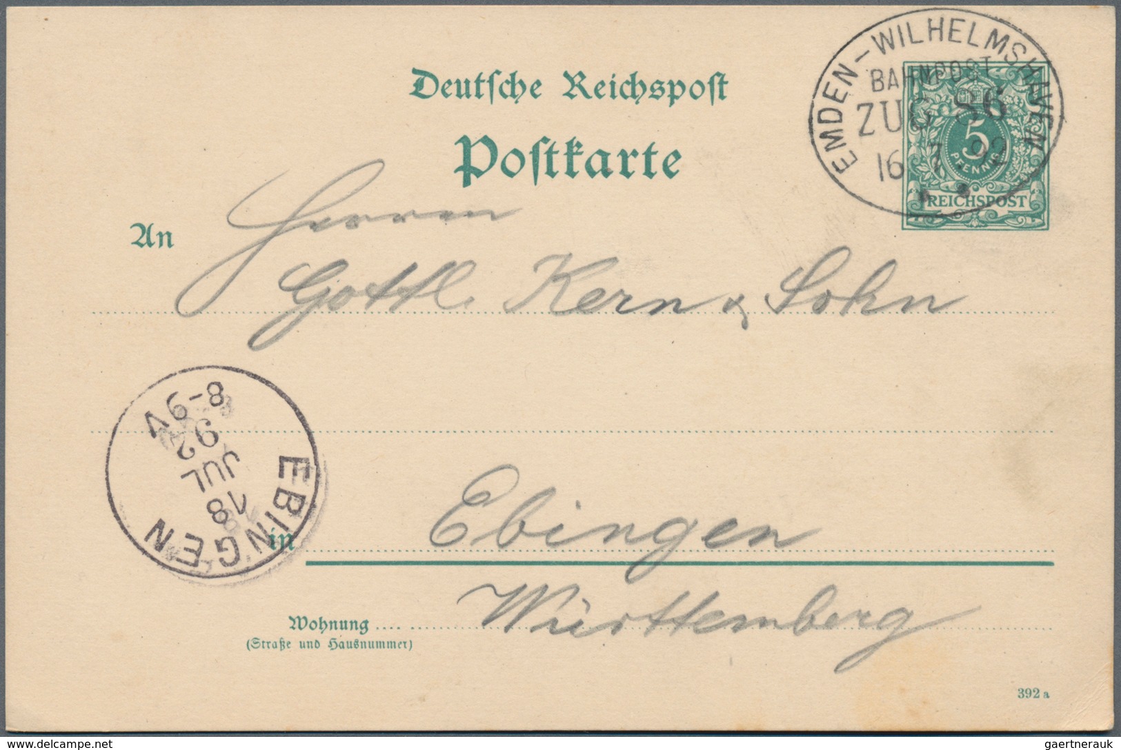 Deutsches Reich - Bahnpost: 1870/1945 (ca.), Rd. 300 Belege (dabei Zahlreiche Ansichtskarten) Mit St - Otros & Sin Clasificación