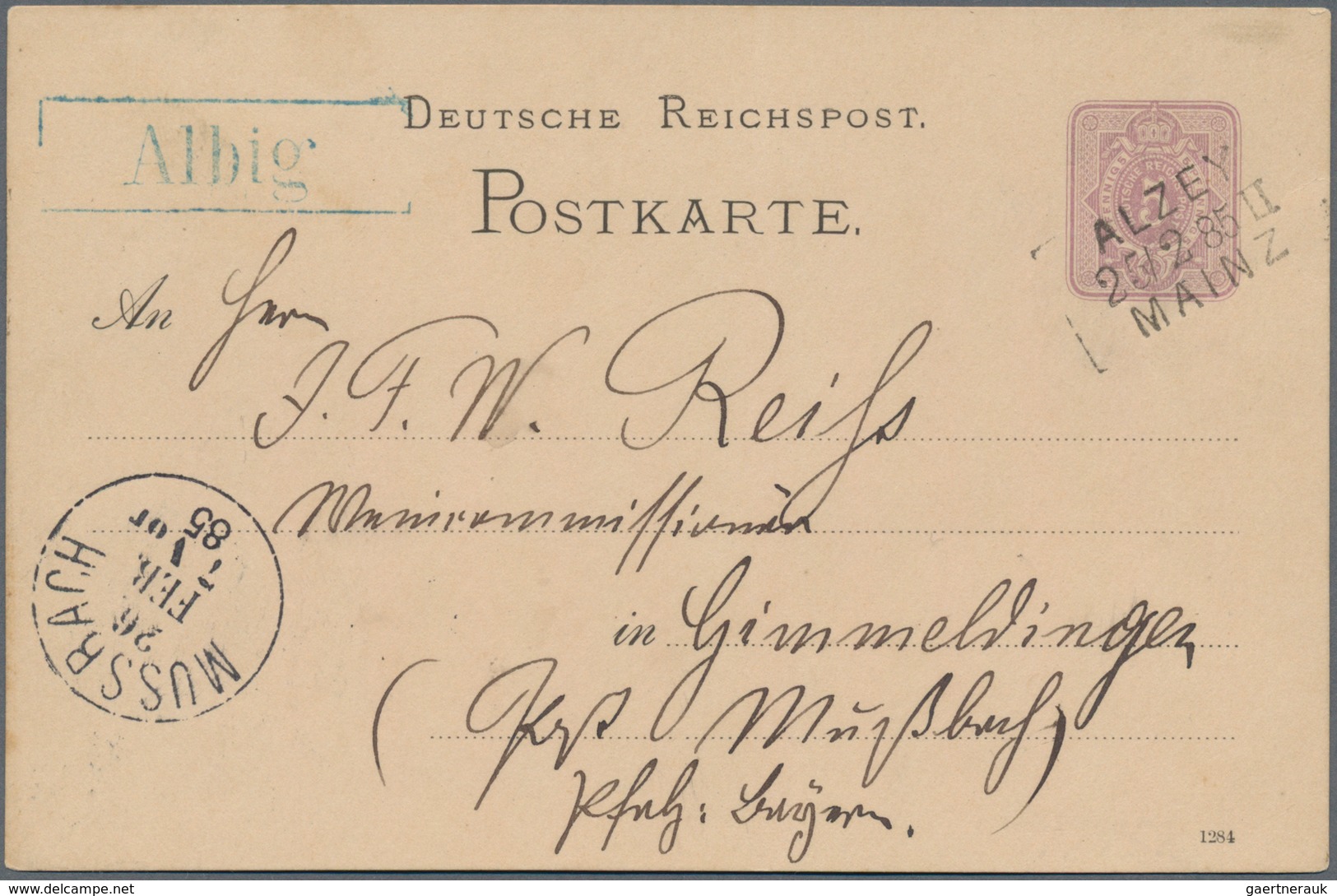 Deutsches Reich - Bahnpost: 1872/1885, STATIONS-STEMPEL, Gehaltvolle Sammlung Mit Ca.50 Belegen Ab B - Other & Unclassified