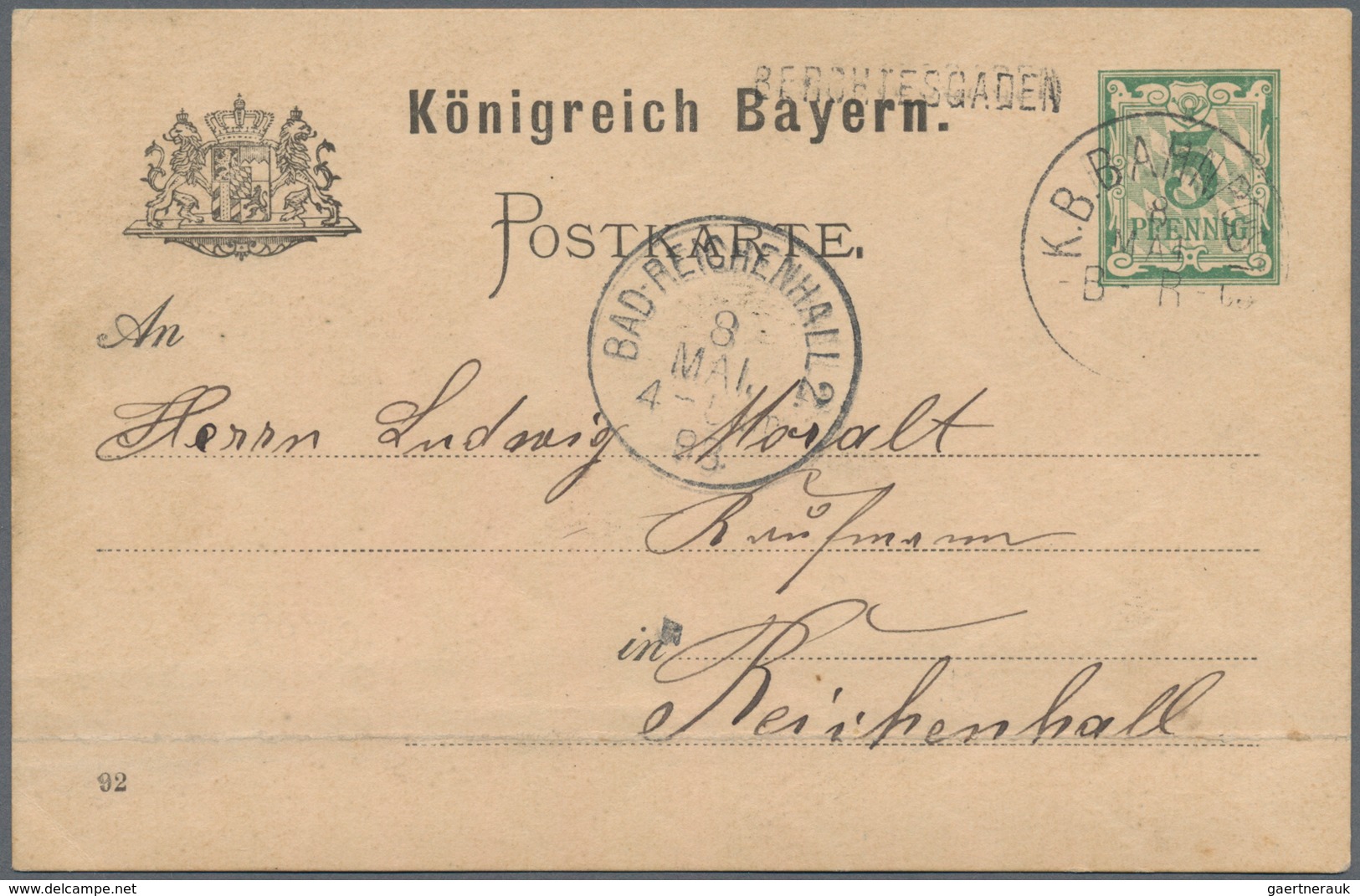 Deutsches Reich - Bahnpost: 1880/1941, BAYERN BAHNPOST, Sammlung Mit Ca.80 Briefen, Karten Und Ganzs - Otros & Sin Clasificación