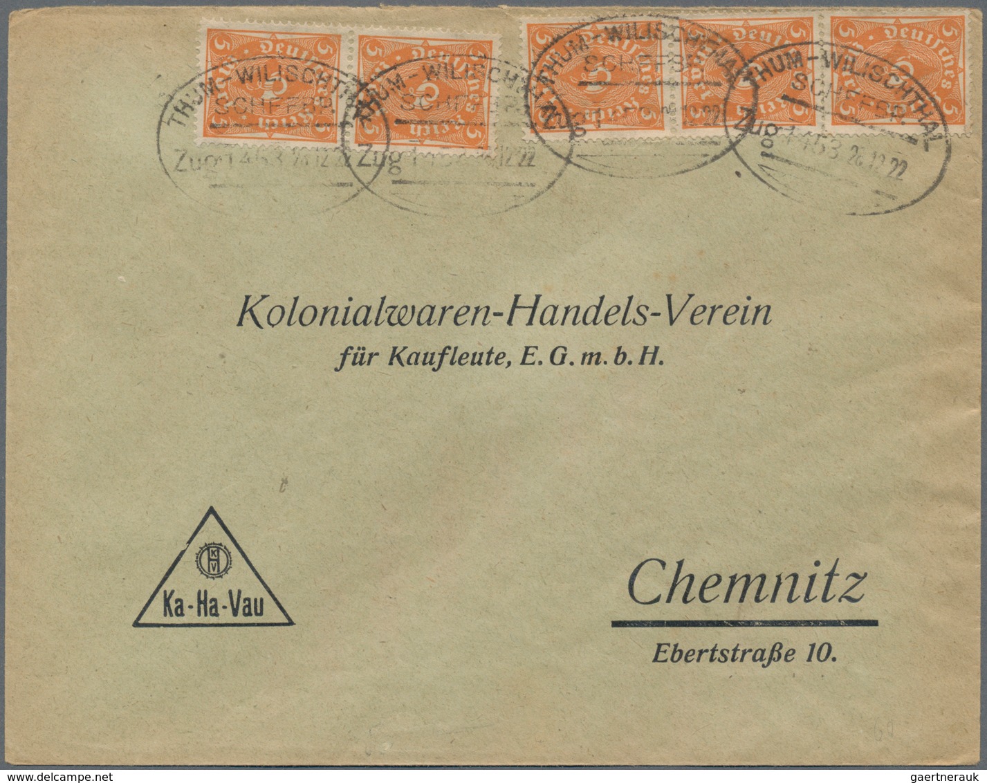 Deutsches Reich - Bahnpost: 1922/1927, SCHAFFNER-BAHNPOST, Partie Mit 12 Belegen, Dabei MEINERSDORF- - Andere & Zonder Classificatie