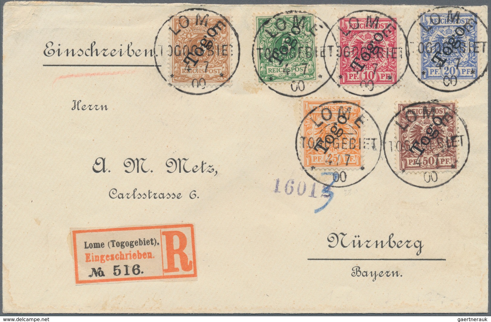 Deutsches Reich - Nebengebiete: 1897/1935, Partie Von 14 Briefen Und Karten, Dabei Nette Frankaturen - Colecciones