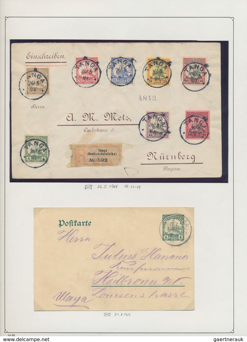 Deutsche Auslandspostämter + Kolonien: 1872/1916, meist gestempelte Sammlung von China bis Togo im K
