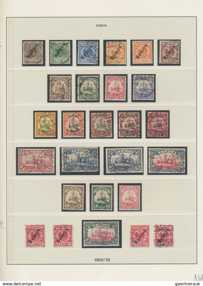 Deutsche Auslandspostämter + Kolonien: 1884/1915, umfassend spezialisierte Sammlung im Lindner-Ringb