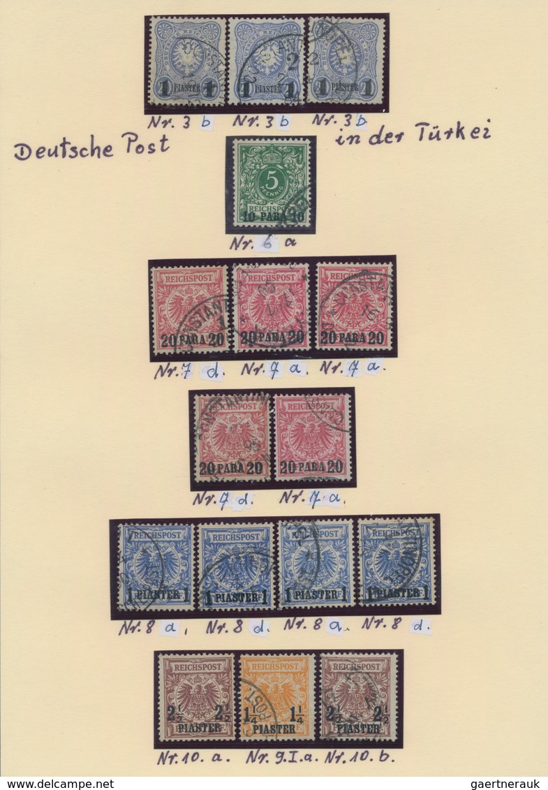 Deutsche Auslandspostämter + Kolonien: 1884/1919, saubere, gestempelt und ungebraucht/postfrisch gef