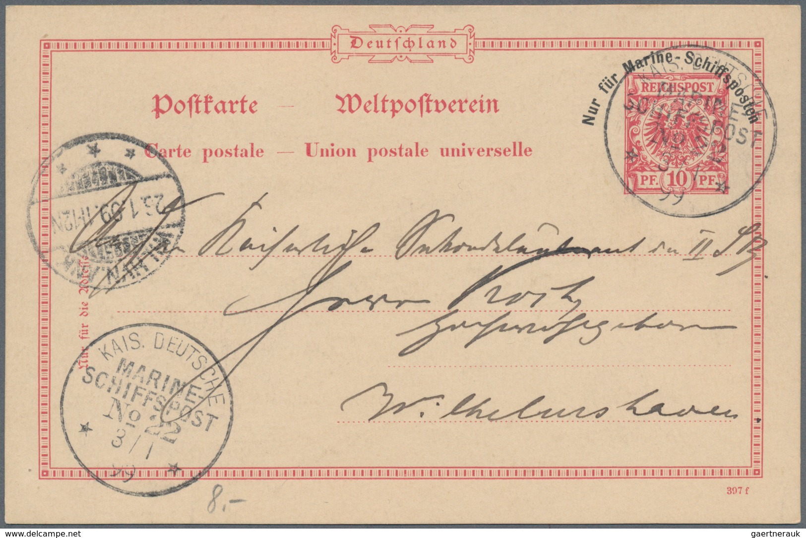 Deutsche Auslandspostämter + Kolonien: 1889/1914 (ca.), Kleine Partie Von Knapp 300 Ungebrauchten Un - Otros & Sin Clasificación