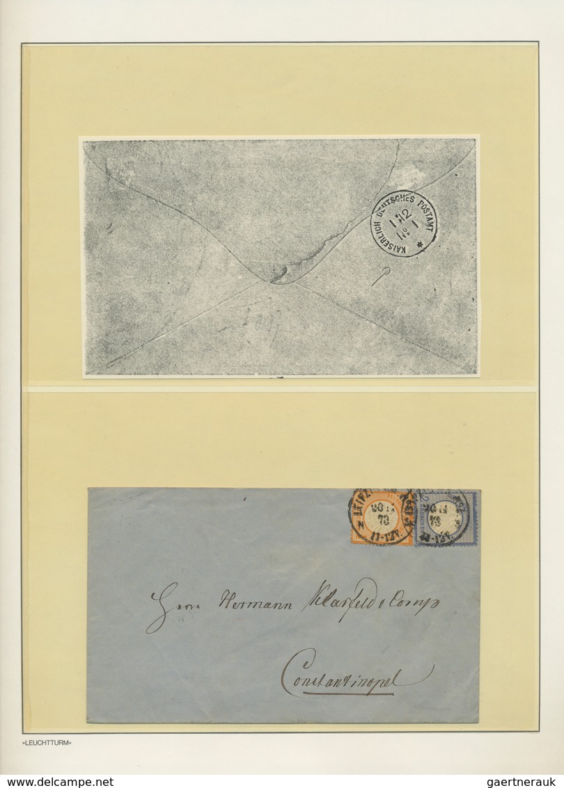 Deutsche Post In Der Türkei - Vorläufer: 1872/74, Kleine Sammlung Mit K1 "DAP Constantinopel" Auf Br - Turquia (oficinas)