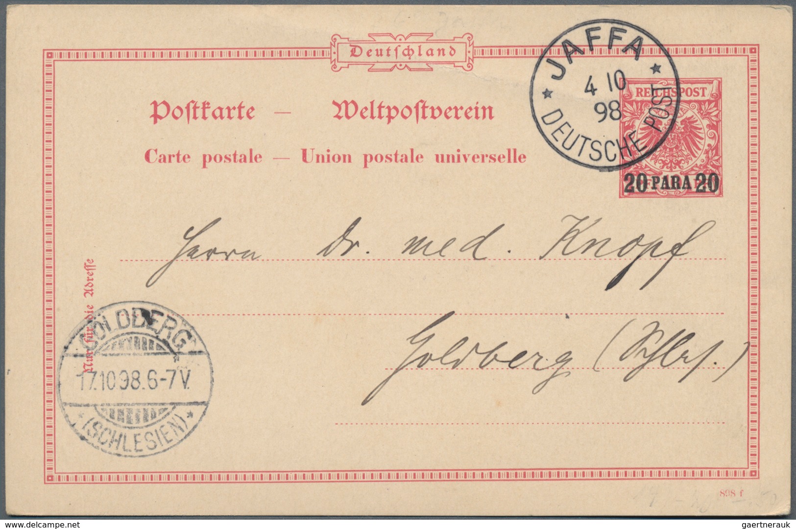 Deutsche Post In Der Türkei: 1880/1905 (ca.), 39 Belege, Zusätzlich 13 Belege Deutsche Post In Marok - Turchia (uffici)