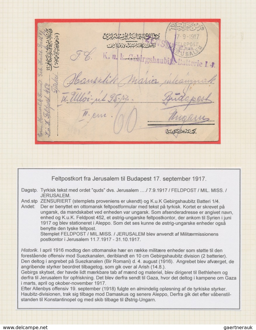 Deutsche Post In Der Türkei: 1925/1918, Kleiner Auf Albumblätter Aufgezogener Sammlungsbestand Von 2 - Turkse Rijk (kantoren)