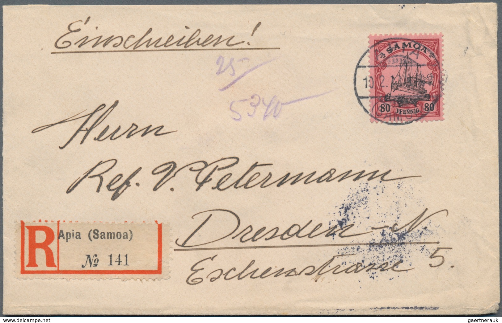 Deutsche Kolonien - Samoa: 1887/1913, Sammlungsbestand Mit Interessantem Vorläuferteil (u.a. Postdam - Samoa