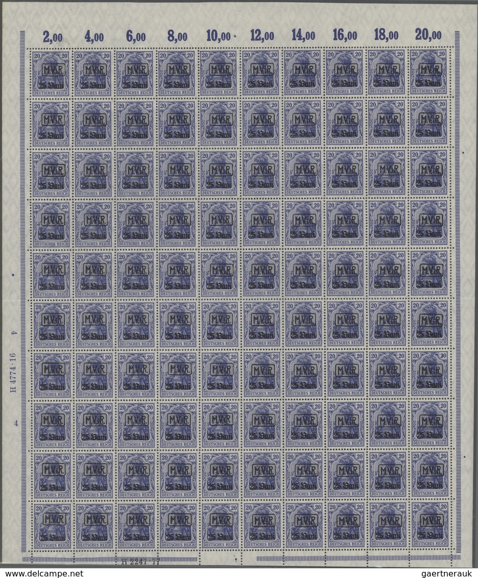 Deutsche Besetzung I. WK: Rumänien: 1917/1918, Postfrischer Und Teils Auch Gestempelter Bestand Von - Besetzungen 1914-18