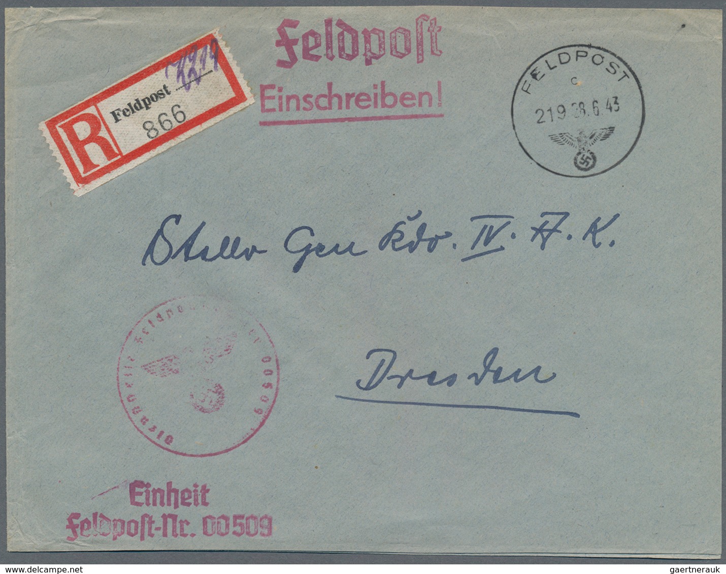 Feldpost 1. Weltkrieg: 1870/1947 (ca.), Feldpost/Kriegsgefangenenpost, Vielseitiges Lot Von 44 Brief - Andere & Zonder Classificatie