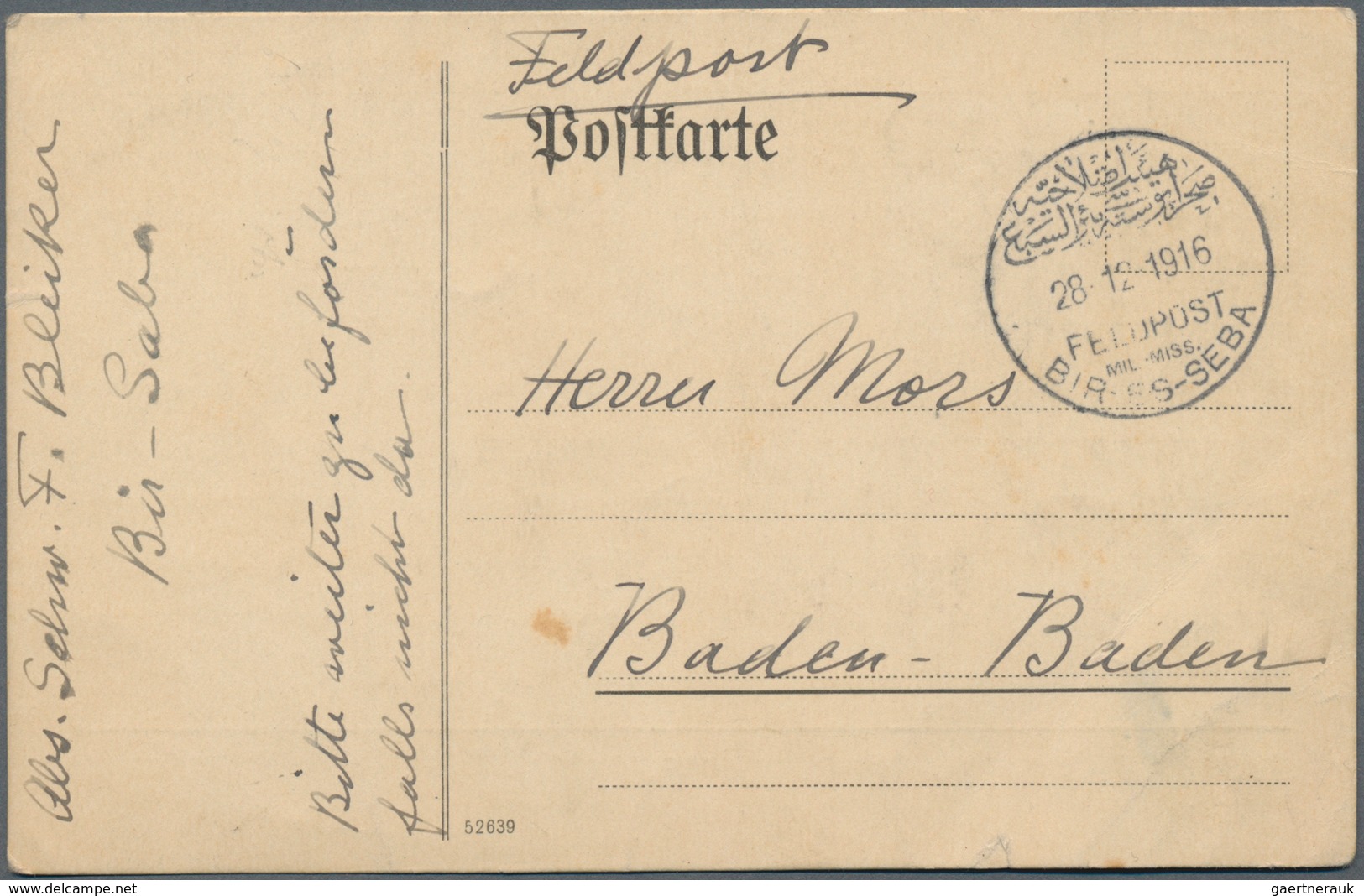 Militärmission: 1916/1918, Rd. 45 Briefe Und Karten Mit Teils Verschiedenen Feldpost- Und Nebenstemp - Turquia (oficinas)