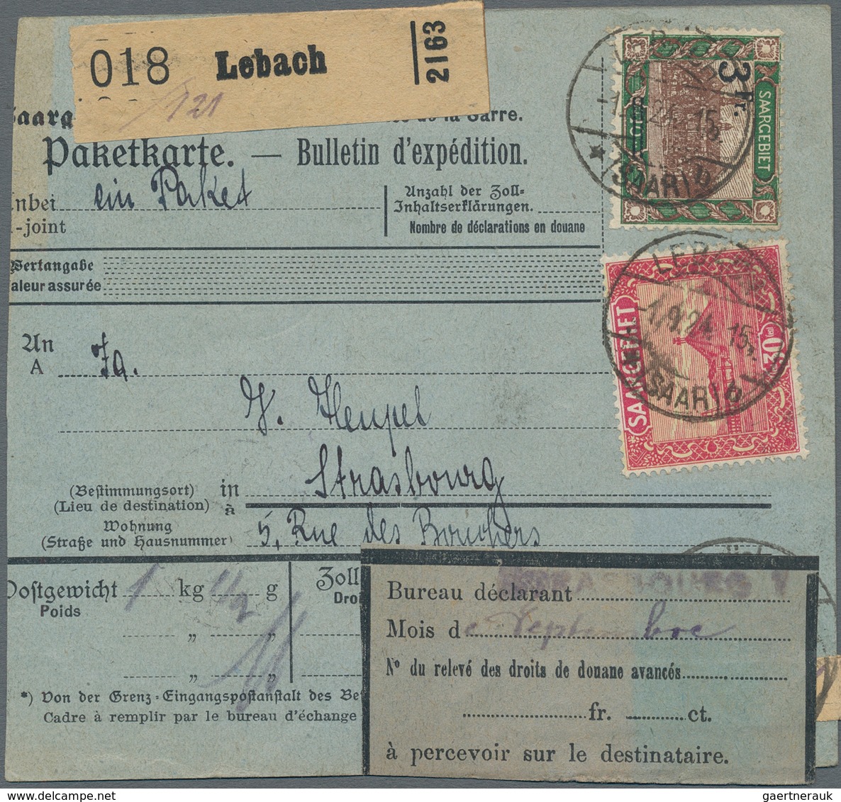 Deutsche Abstimmungsgebiete: Saargebiet: 1920/1935, Hochwertige Partie Mit 19 Belegen, Dabei MiNr.32 - Ongebruikt