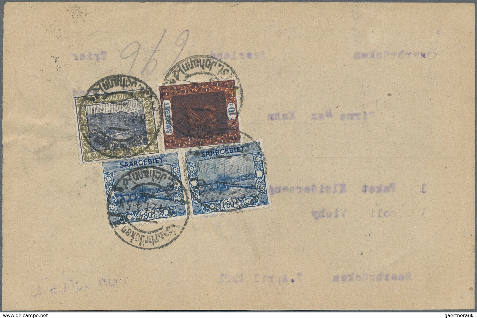 Deutsche Abstimmungsgebiete: Saargebiet: 1920/1935, Hochwertige Partie Mit 19 Belegen, Dabei MiNr.32 - Ongebruikt