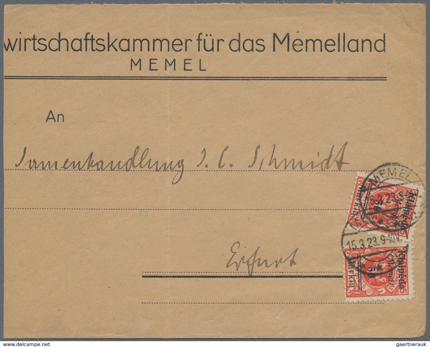 Memel: 1830/1941 (ca.), vielseitige Partie von ca. 45 Briefen und Karten (weniger das eigentliche Sa