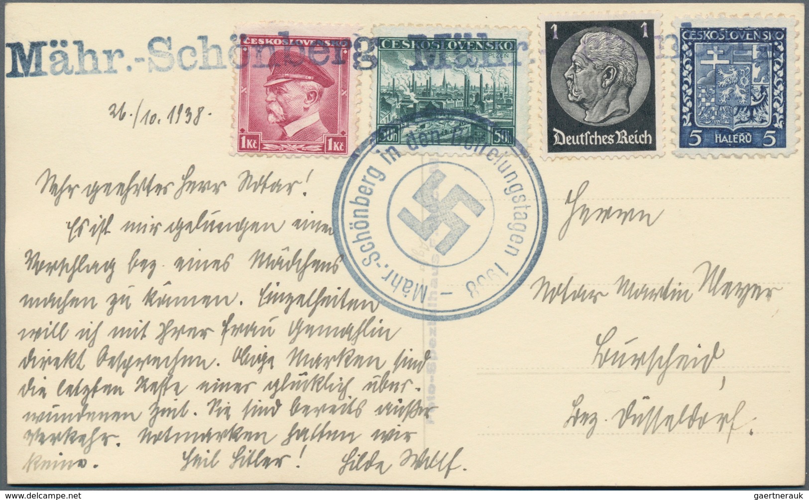 Sudetenland: 1938, Lot Von 31 Marken Und Zwei Belegen, Teils Signiert Mahr BPP, Besichtigen! - Sudetes