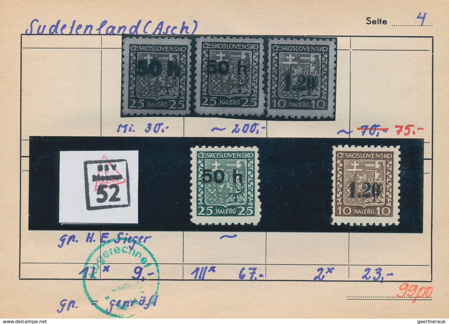 Sudetenland: 1938/1941, Saubere Partie Incl. Etwas Böhmen Und Mähren, Dabei Asch MiNr. 1, 2, 5, Reic - Sudetes