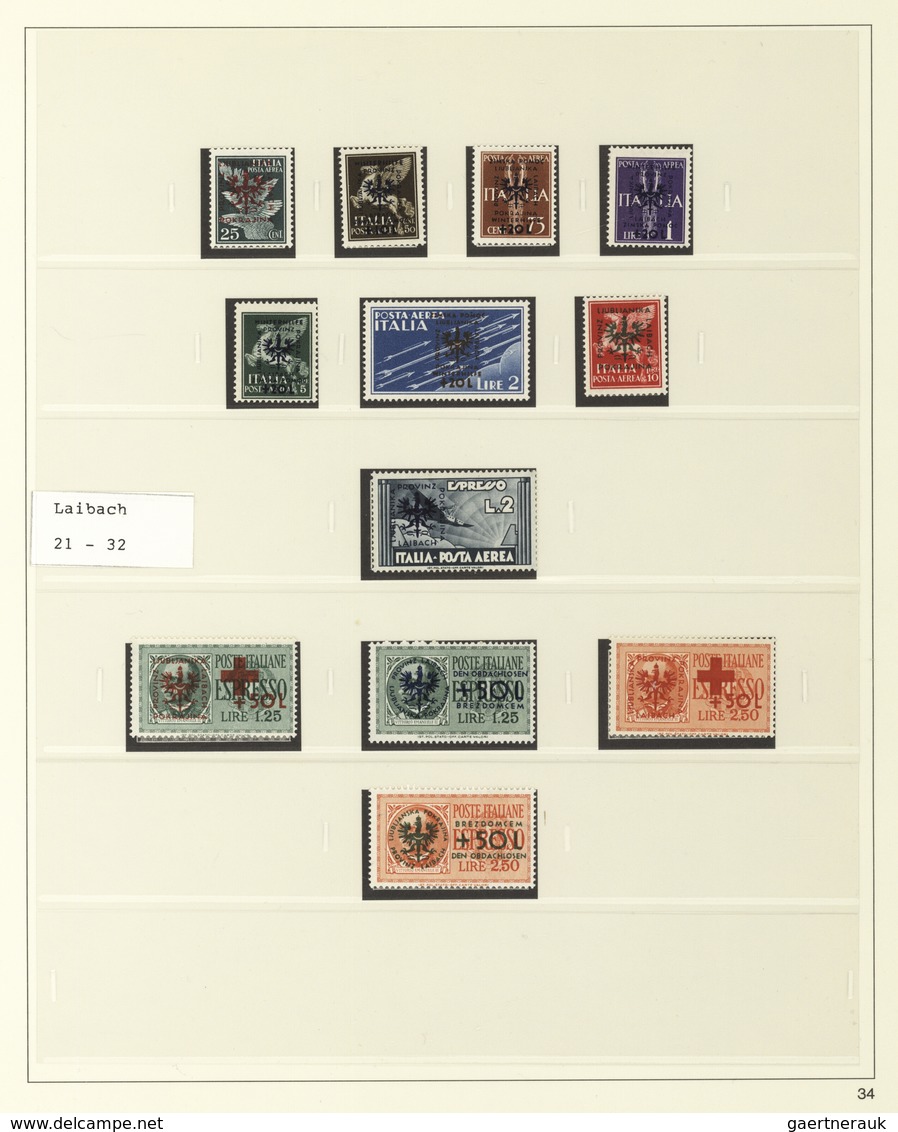 Deutsche Besetzung II. WK: 1939/1944, meist ungebrauchte/postfrische Sammlung im Safe-dual-Falzlos-V