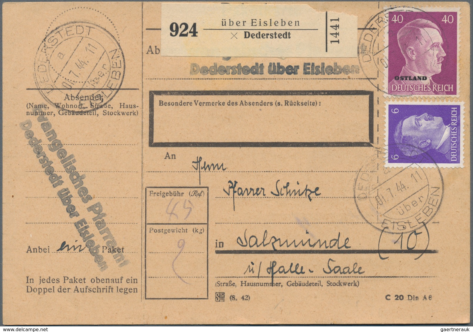 Deutsche Besetzung II. WK: 1939/1945, Mehr Als 125 Belege Aus Ost Und West, Stark Vertreten Sind Bel - Ocupación 1938 – 45
