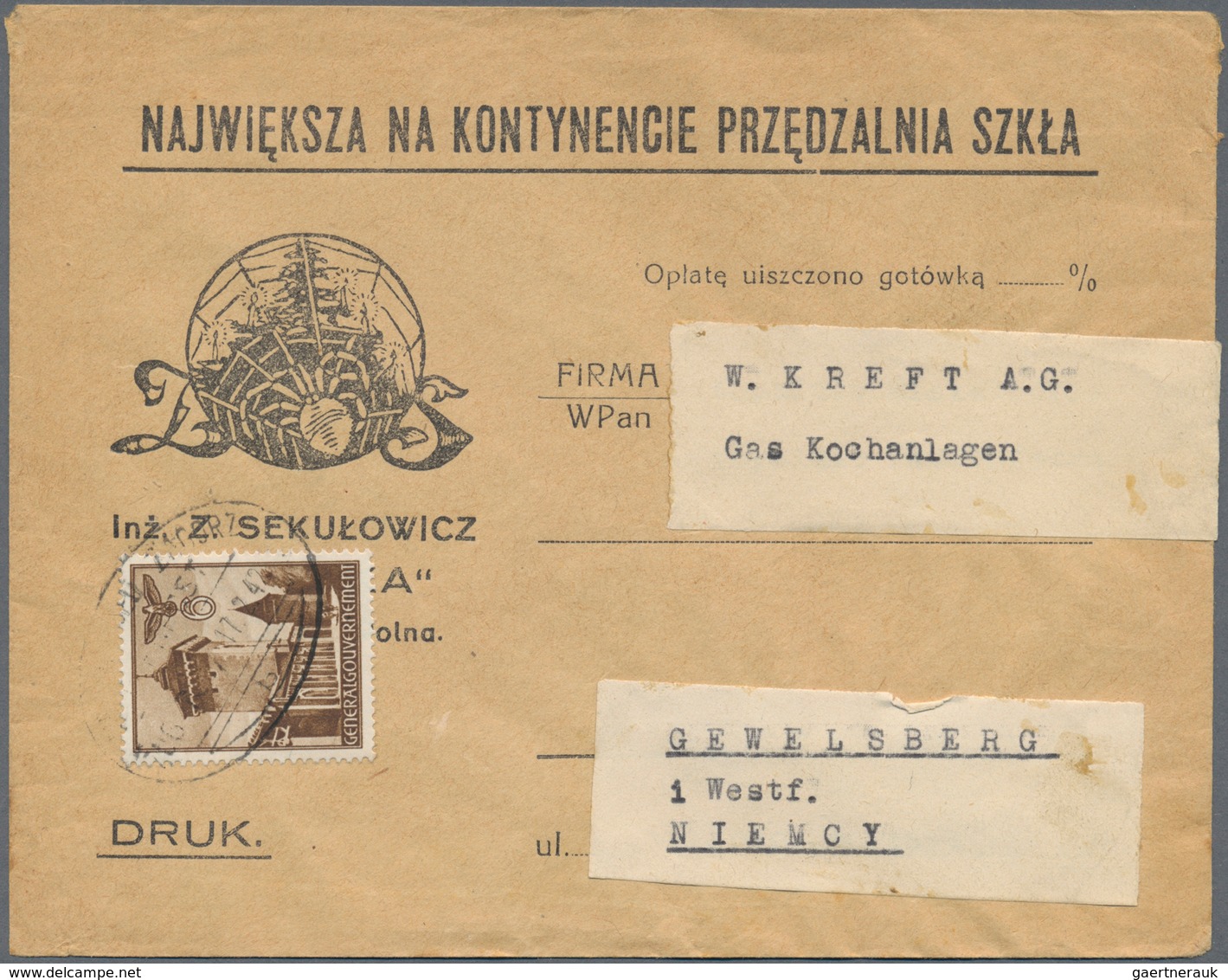 Dt. Besetzung II WK - Generalgouvernement: 1939/1944, Kleine Fundgrube Von 5 Karten, 11 Briefen, Not - Bezetting 1938-45