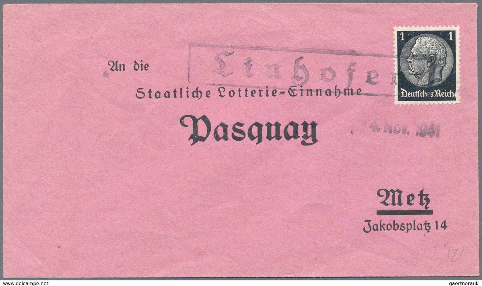 Dt. Besetzung II WK - Lothringen: 1940/1941, Interessantes Lot Von 125 Belegen Der Frühen Besetzungs - Besetzungen 1938-45