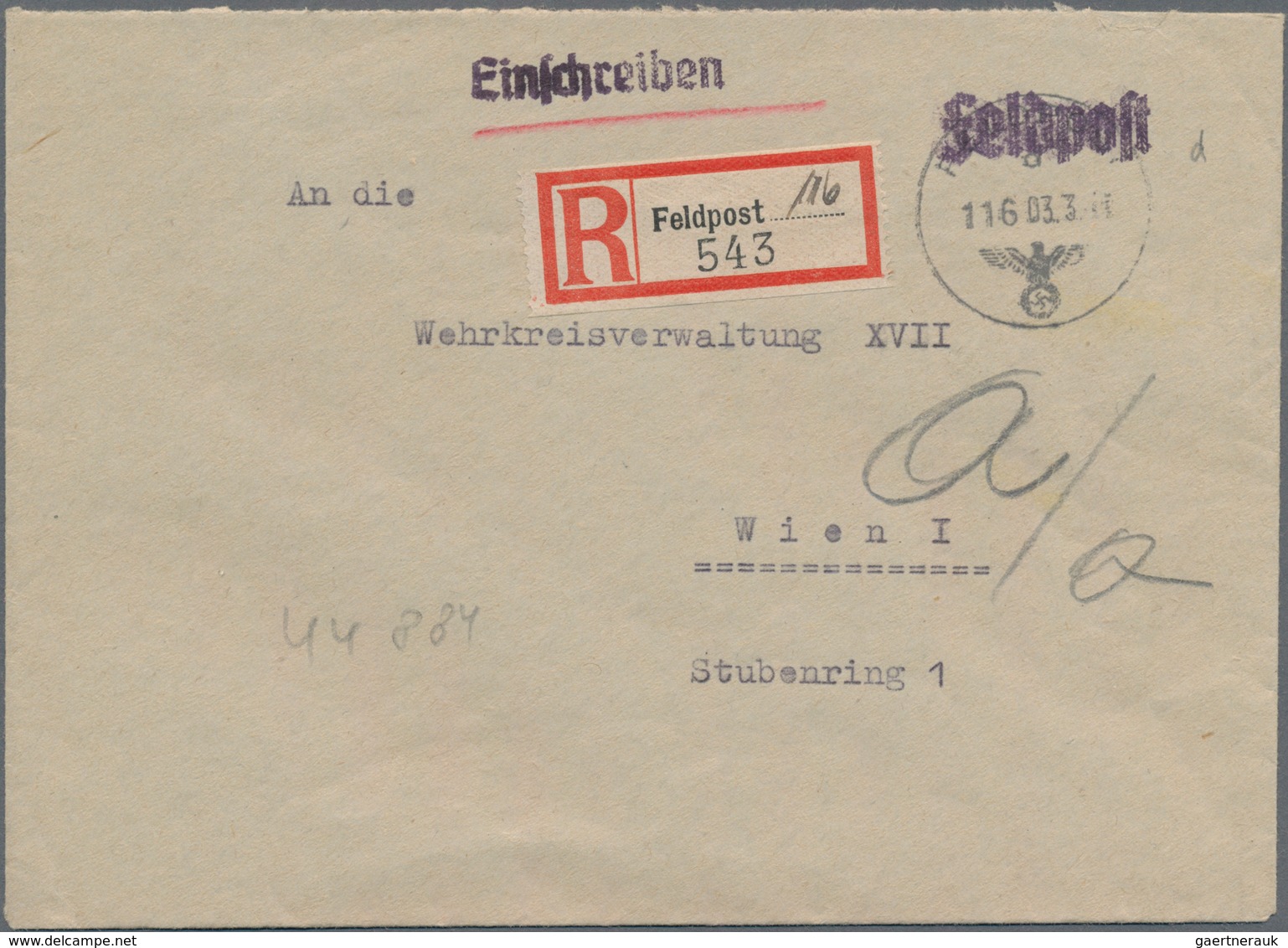 Feldpost 2. Weltkrieg: 1943 - 1944, 3 Feldpostbriefe Aus Albanien, Feldpost-Nummern 04907 ("Heute Um - Andere & Zonder Classificatie