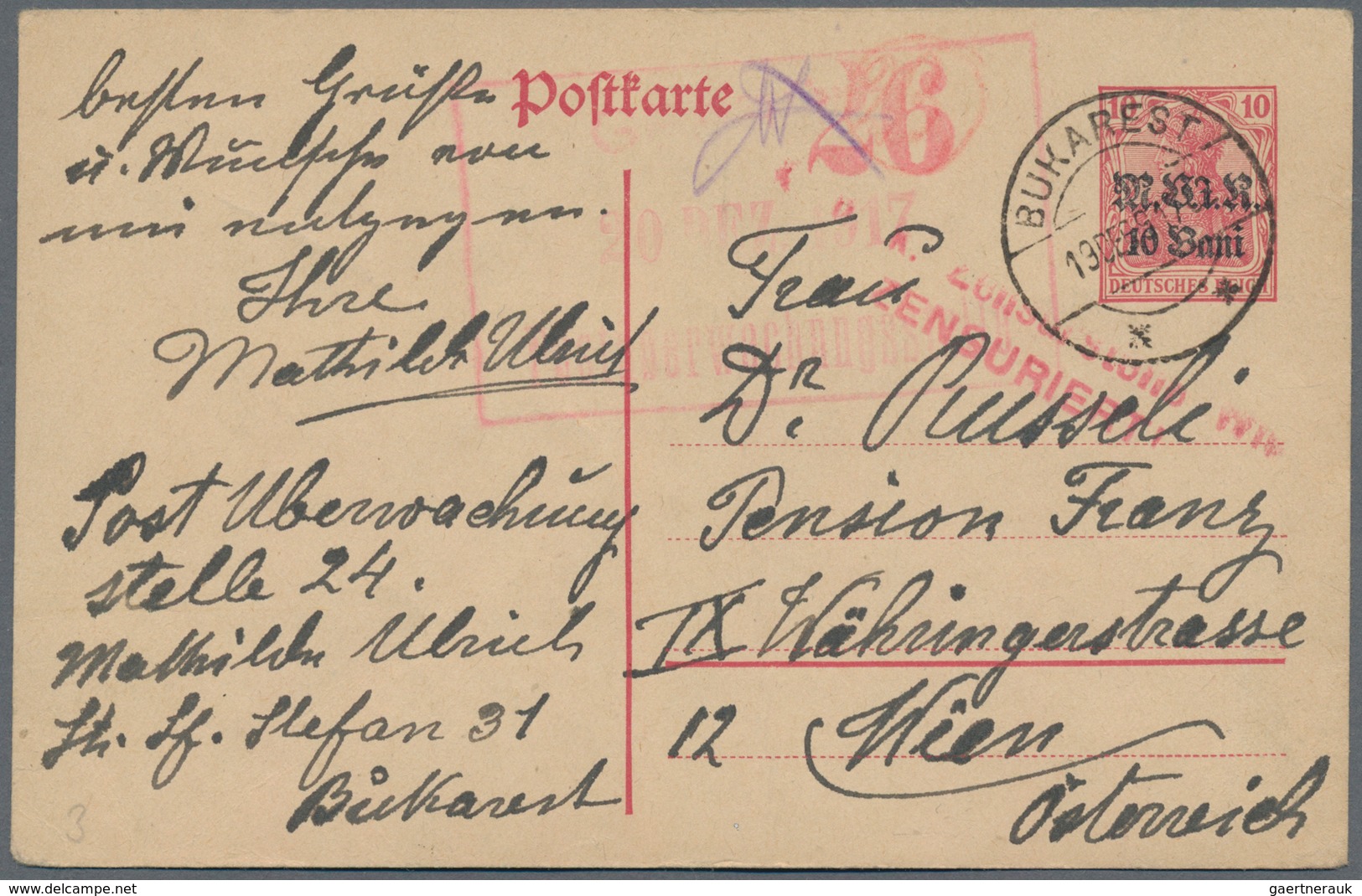 Zensurpost: 1914/1918, DEUTSCHE ZENSUR 1.WELTKRIEG, Reichhaltiger Sammlungbestand Mit Ca.140 Briefen - Sonstige & Ohne Zuordnung
