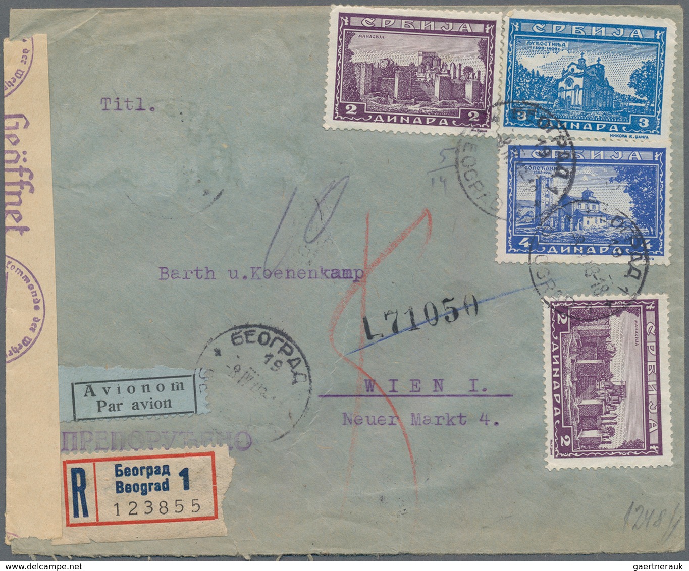 Zensurpost: 1939/1945, Vielseitiger Sammmlungsbestand Von Ca. 290 Zensur-Belegen Aus Dem Dt. Reich, - Otros & Sin Clasificación