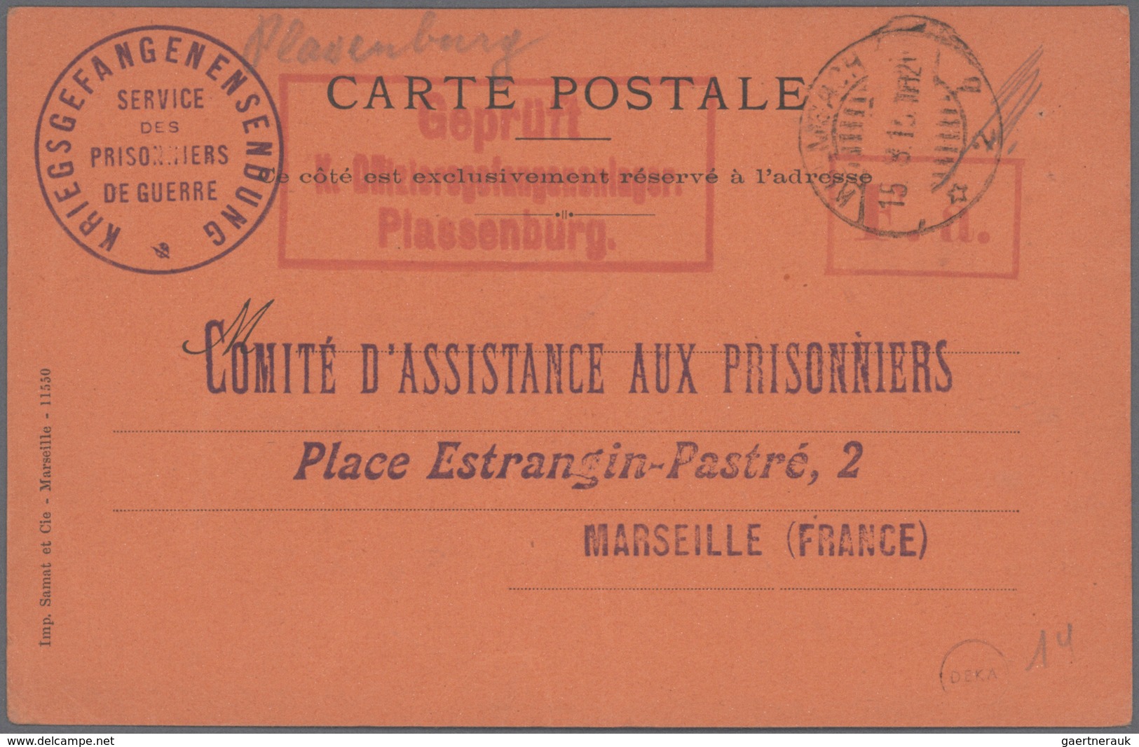 Kriegsgefangenen-Lagerpost: 1914/1918, einige hundert Briefe und Karten im alten, selbstgefertigtem