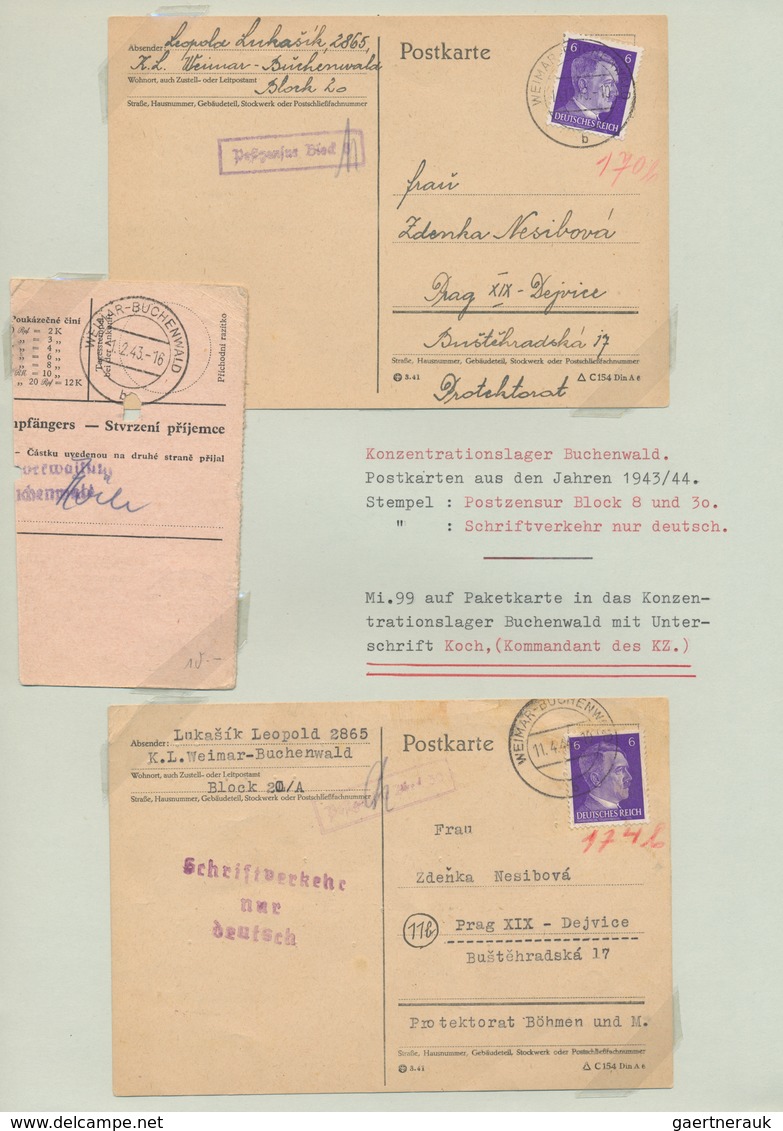 Kriegsgefangenen-Lagerpost: 1940/1949, Kleiner Sammlungsteil "Kriegsgefangenen- Und Lagerpost" Von C - Autres & Non Classés