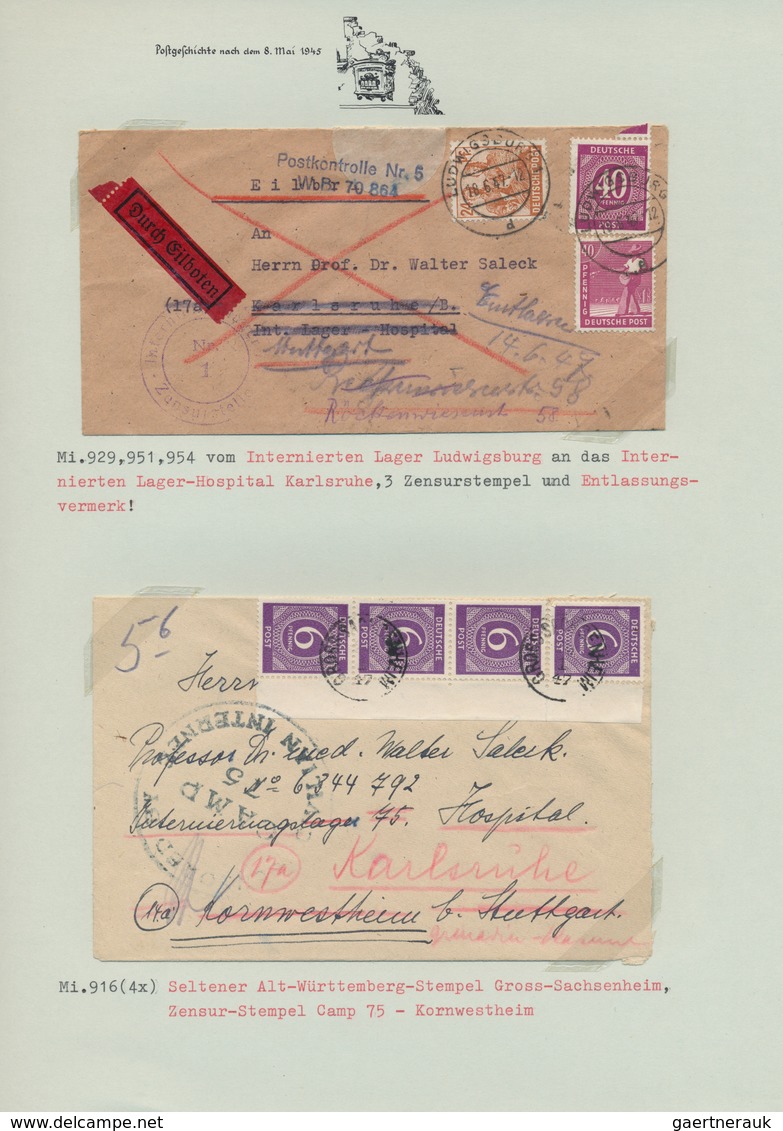 Kriegsgefangenen-Lagerpost: 1940/1949, Kleiner Sammlungsteil "Kriegsgefangenen- Und Lagerpost" Von C - Autres & Non Classés