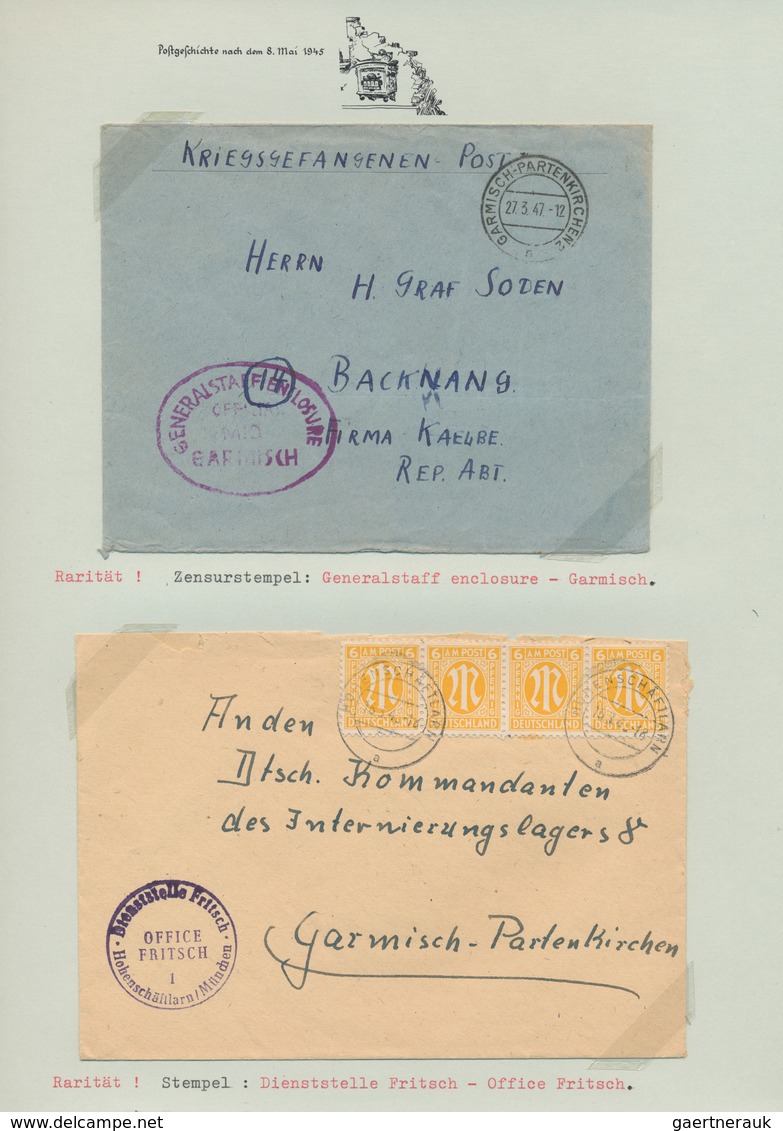 Kriegsgefangenen-Lagerpost: 1940/1949, Kleiner Sammlungsteil "Kriegsgefangenen- Und Lagerpost" Von C - Autres & Non Classés
