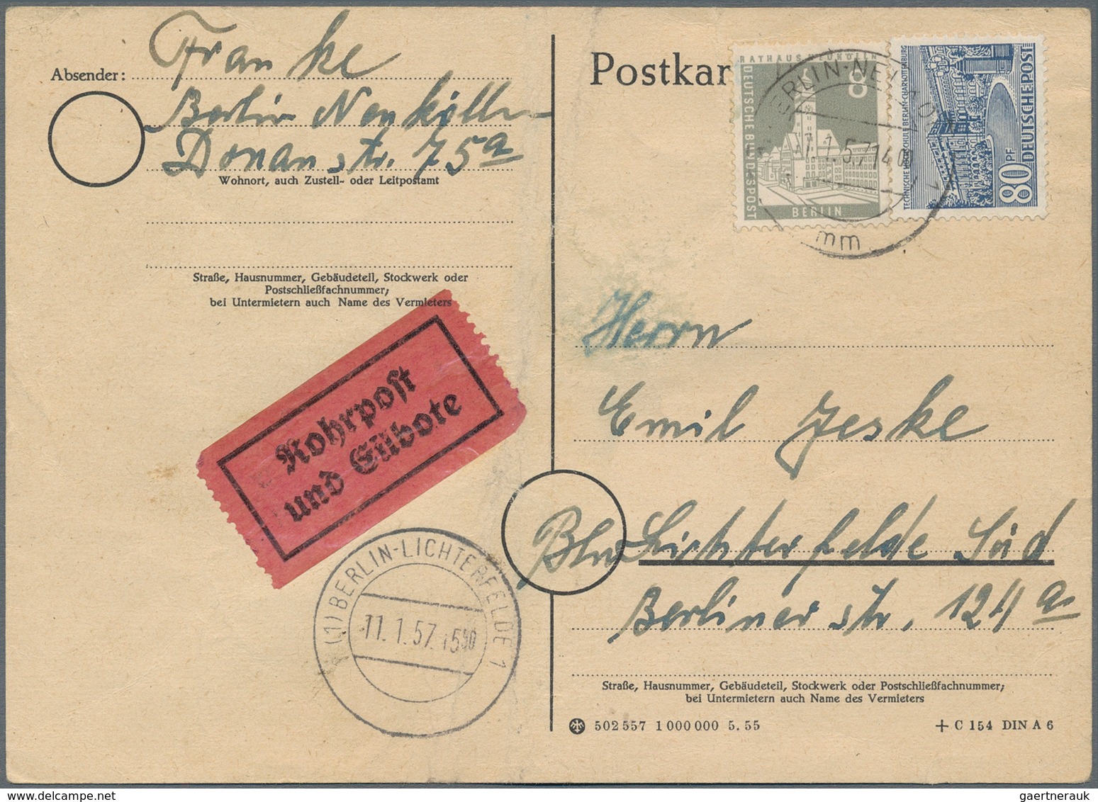 Deutschland Nach 1945: 1945 Ab, Reichhaltiger Sammlungsbestand Mit über 600 Belegen, Dabei Post Aus - Colecciones