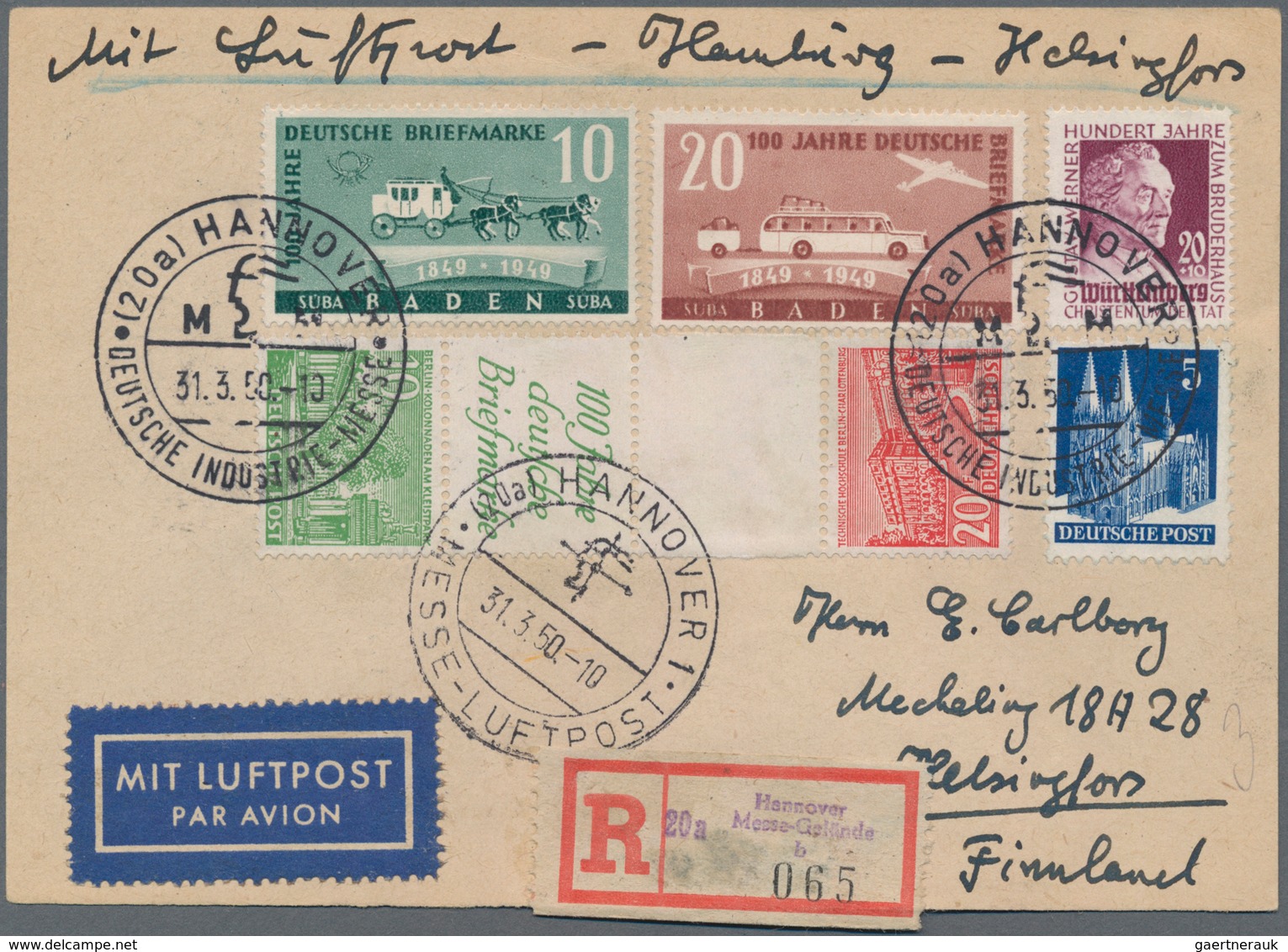 Deutschland Nach 1945: 1945/1949, NACHKRIEGSDEUTSCHLAND, Gehaltvoller Sammlungsbestand Mit Ca.180 Be - Verzamelingen
