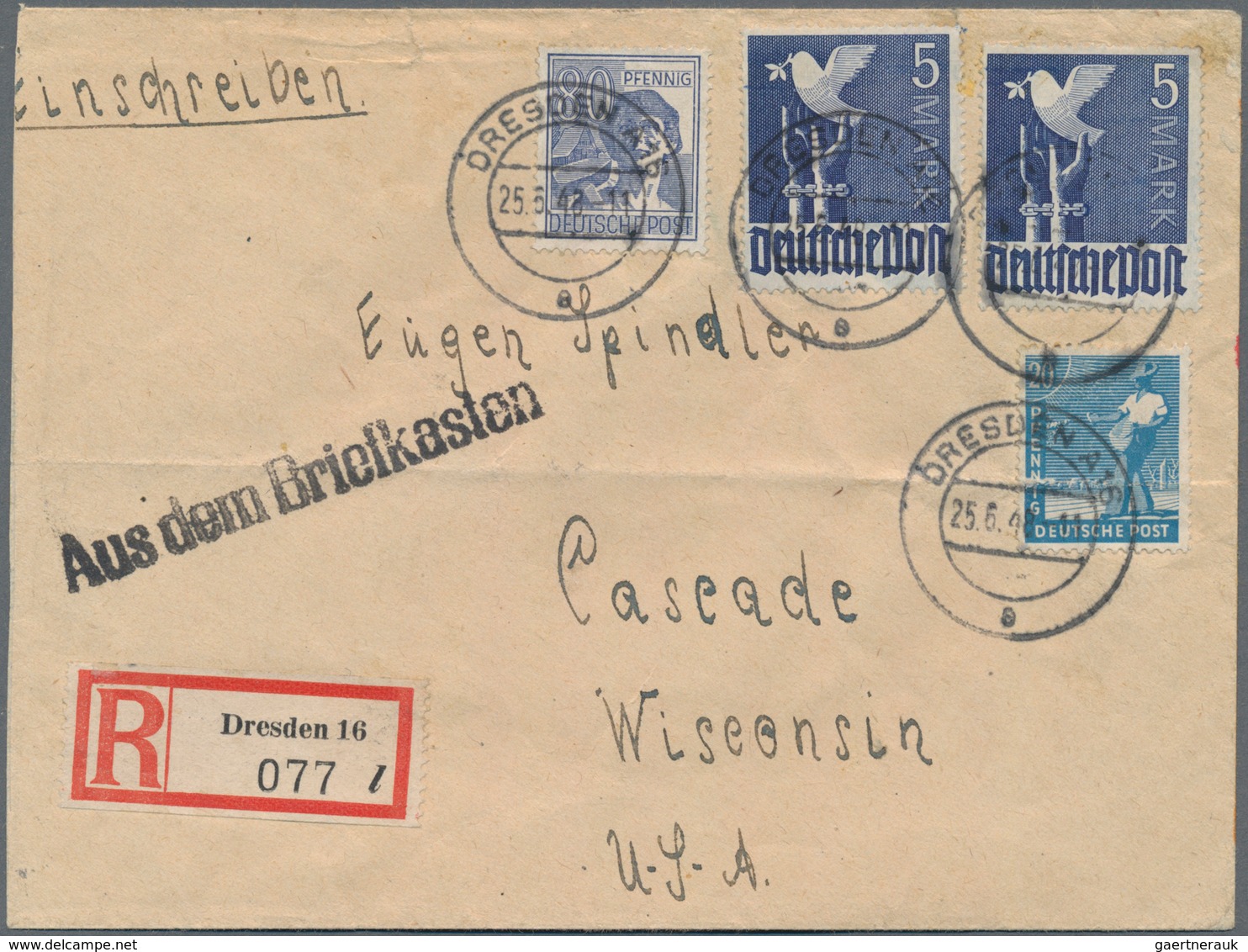 Deutschland nach 1945: 1945/1949, NACHKRIEGSDEUTSCHLAND, gehaltvoller Sammlungsbestand mit ca.180 Be