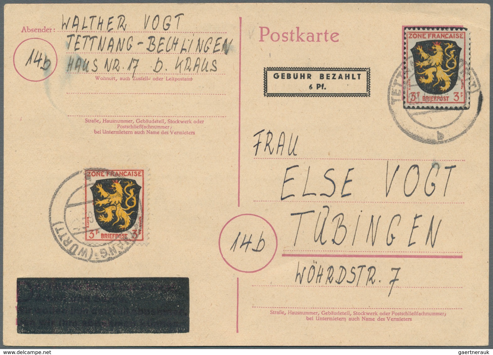 Deutschland nach 1945: 1945/1955 (ca.), reichhaltiger und sehr uriger Bestand von geschätzt sicherli