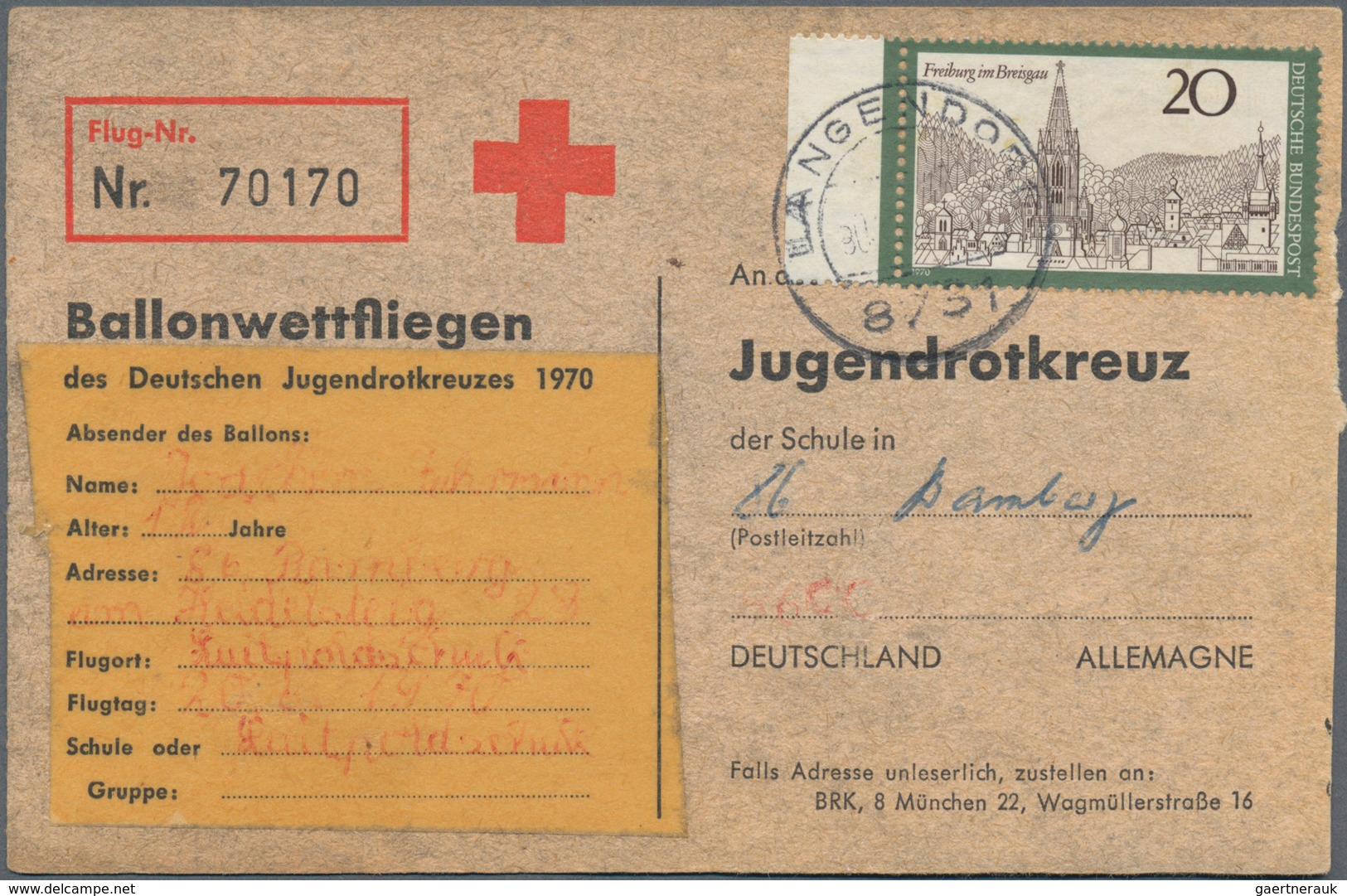 Deutschland Nach 1945: 1945/1970 (ca.), Rd. 560 Belege Mit Etwas Zonen, Bundesrepublik (hier Gute Fr - Colecciones