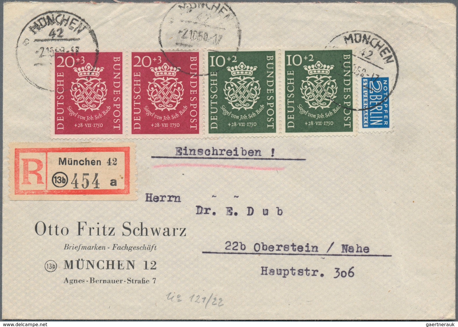 Deutschland nach 1945: 1945/1970 (ca.), rd. 560 Belege mit etwas Zonen, Bundesrepublik (hier gute Fr